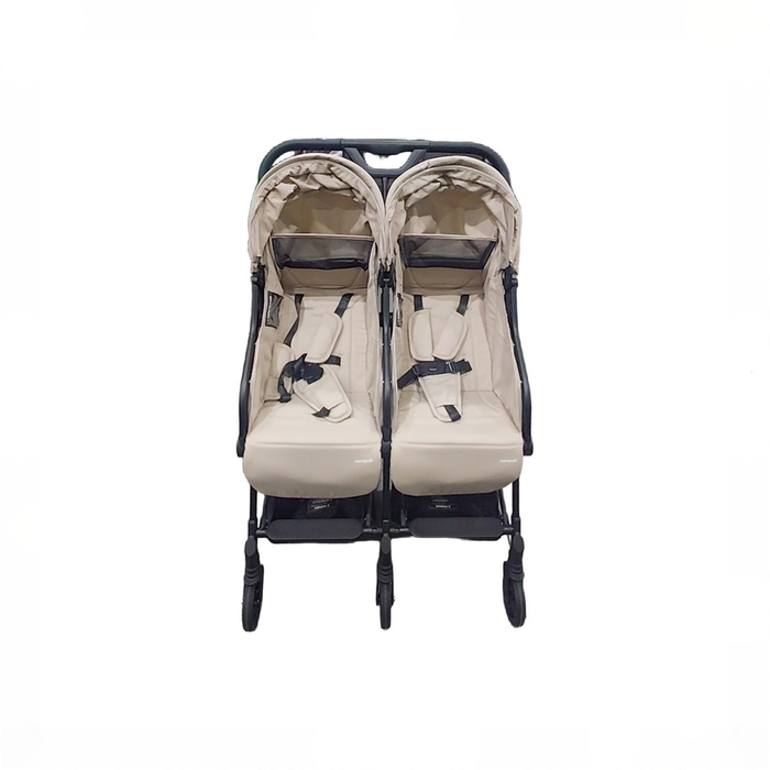 Shop Mompush Lithe Double Stroller, 2026, Khaki at GoodBuy Gear