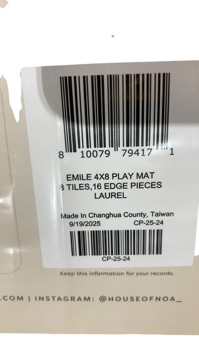 Shop House of Noa Little Nomad Play Mat, Emile, 4x8, Laurel at GoodBuy Gear