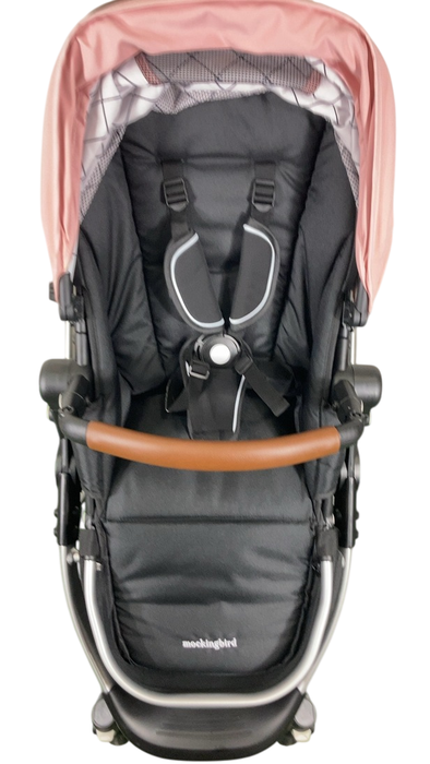 Shop Mockingbird Single 2.0 Stroller, 2025, Bloom, Silver With Penny Leather, Windowpane at GoodBuy Gear