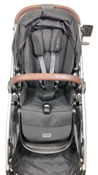 Shop Cybex Gazelle S Modular Stroller, 2024, Moon Black, Silver Frame at GoodBuy Gear