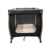 Shop Monbebe Play Yard with Full-Size Rocking Bassinet, Castle Point at GoodBuy Gear