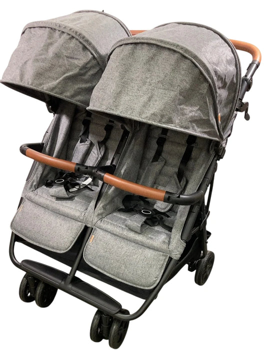 Zoe The Twin V2 Double Stroller, Luxe Grey, 2025