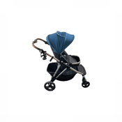 Shop DRAFT - Mockingbird Single to Double Stroller, Sea, Silver with Brown Leather, unknown, Watercolor Drops at GoodBuy Gear