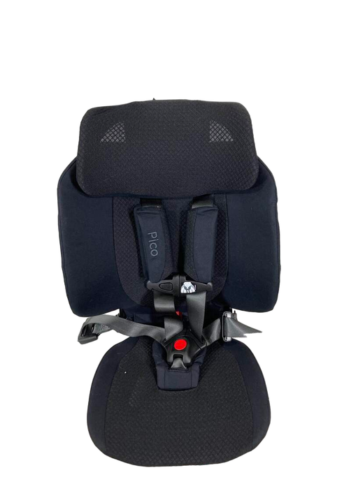 secondhand WAYB Pico Portable Car Seat Bundle, Jet, Deluxe Bag, 2023