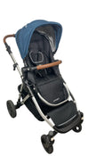 Shop Mockingbird Single to Double 2.0 Stroller, Sea, Watercolor Drops, Silver With Penny Leather, 2025 at GoodBuy Gear