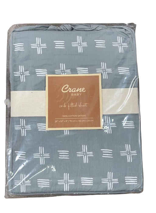 Shop Crane Baby Crib Fitted Sheet, Ezra River Dash at GoodBuy Gear