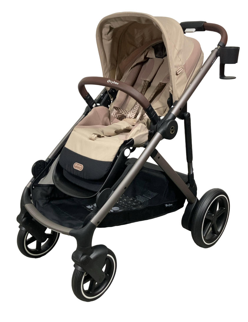 Cybex e-Gazelle S Stroller, Taupe, Almond Beige