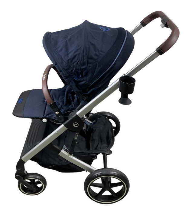 Shop Cybex Balios S Lux Stroller, 2023, Ocean Blue, Silver at GoodBuy Gear