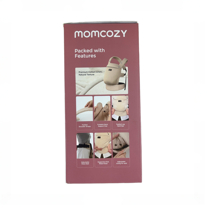 Shop Momcozy 3-in-1 PureHug Baby Carrier, Cotton Linen, Light Amber at GoodBuy Gear