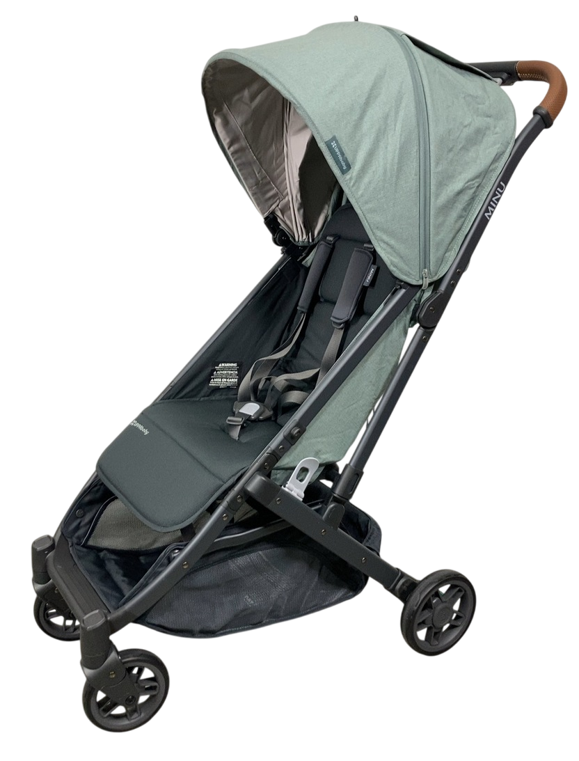 uppababy minu reviews UPPAbaby MINU V2 Stroller, 2024, Gwen (Green Melange)
