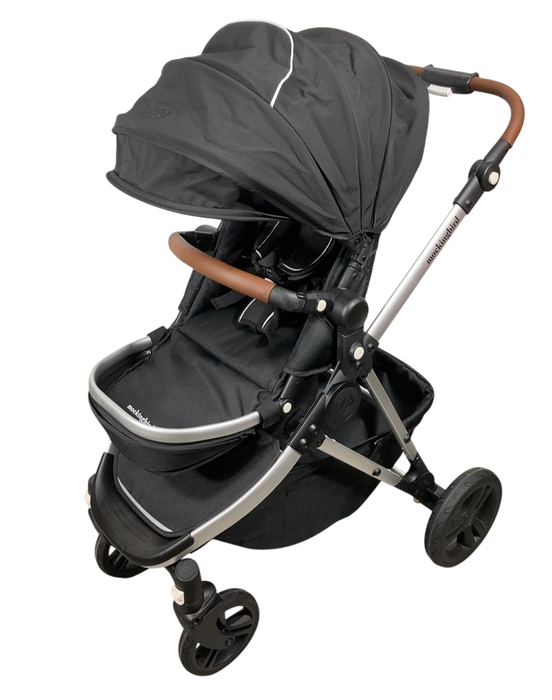 Shop Mockingbird Single 2.0 Stroller, 2024, Black, Silver With Penny Leather, Watercolor Drops at GoodBuy Gear