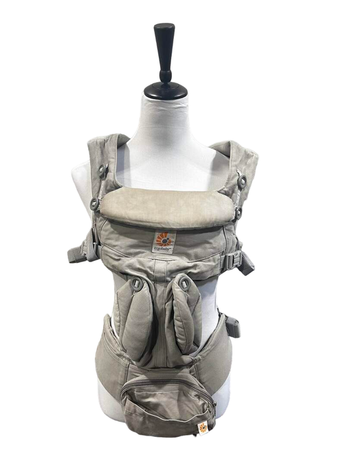 used Ergobaby Omni 360 Cotton Baby Carrier, Pearl Grey