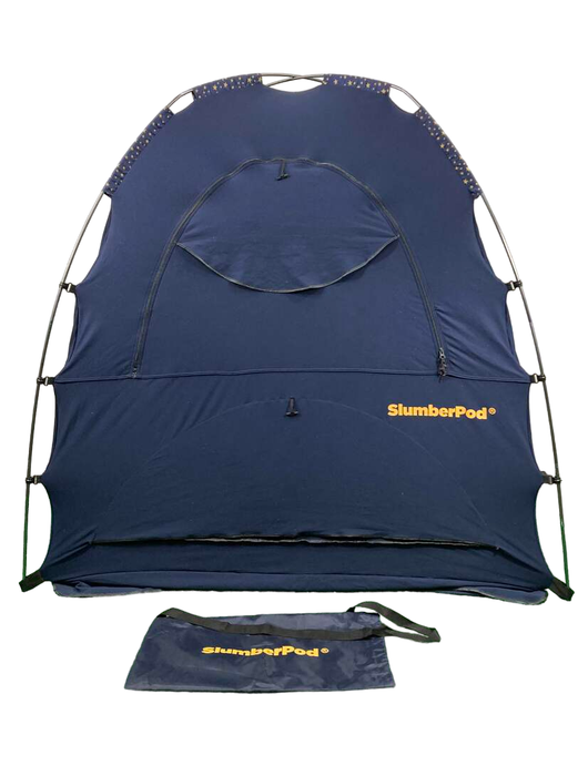 used SlumberPod 3.0 Sleep Canopy, Navy with Golden Night Sky Accents