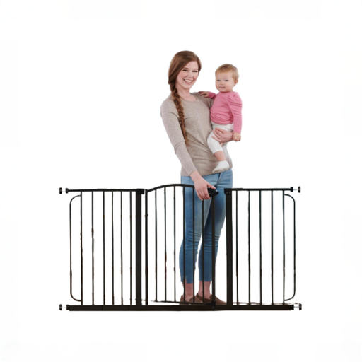 Shop Regalo Home Accents Super Wide Safety Gate, Dark Bronze at GoodBuy Gear