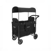 Shop Wonderfold W2 Multifunctional Double Stroller Wagon, 2026, Black, Plus Model at GoodBuy Gear