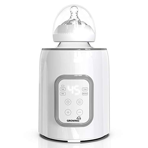 Grownsy Portable Bottle Warmer 5-In-1 Bottle Sterilizer, White
