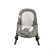 Shop Baby Delight Go With Me Aura Deluxe Portable Rocker & Bouncer, Quilted Charcoal Tweed at GoodBuy Gear