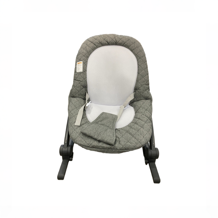 Shop Baby Delight Go With Me Aura Deluxe Portable Rocker & Bouncer, Quilted Charcoal Tweed at GoodBuy Gear
