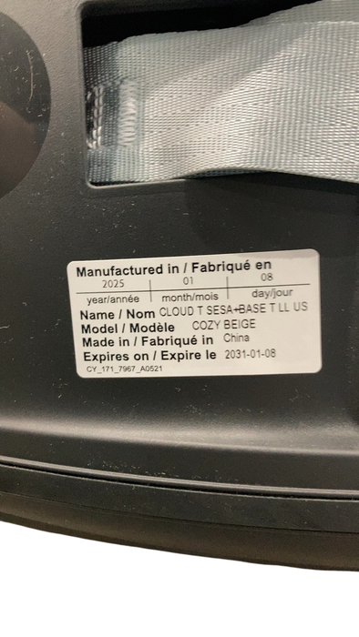 Shop Cybex Cloud T SensorSafe Infant Car Seat With Base, 2025, Cozy Beige at GoodBuy Gear
