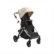 Shop Mockingbird Single to Double 3.0 Stroller, 2025, Oat, Silver with Penny Leather at GoodBuy Gear