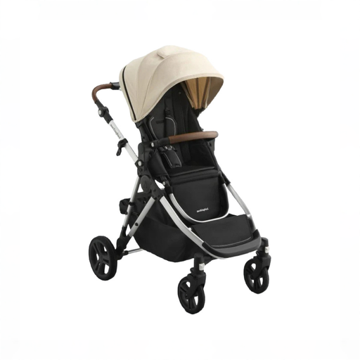 Shop Mockingbird Single to Double 3.0 Stroller, 2025, Oat, Silver with Penny Leather at GoodBuy Gear
