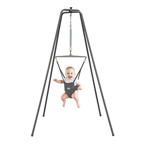 Shop Jolly Jumper Baby Jumper Elite With Super Stand, Black at GoodBuy Gear
