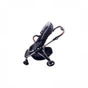 Shop DRAFT - Mockingbird Single to Double Stroller, 2020, Black, Silver with Brown Leather, Watercolor Drops at GoodBuy Gear
