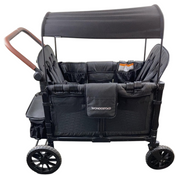 Shop Wonderfold W4 Luxe Quad Stroller Wagon, 2023, Volcanic Black at GoodBuy Gear
