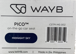 Shop WAYB Pico Portable Car Seat, 2023, Midnight Sky at GoodBuy Gear