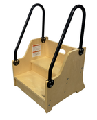 Shop Little Partners Reach-Up Kids Step Stool With Handles & Rails, Natural at GoodBuy Gear