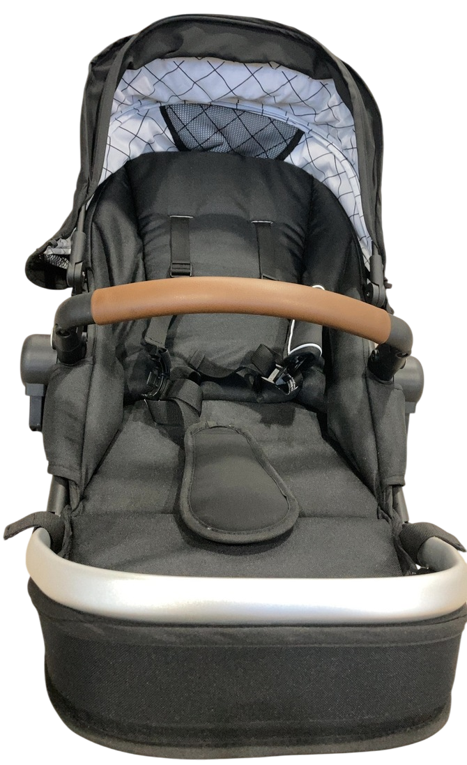 Mockingbird 2nd Seat Kit 2.0, Black, Silver With Penny Leather, Window