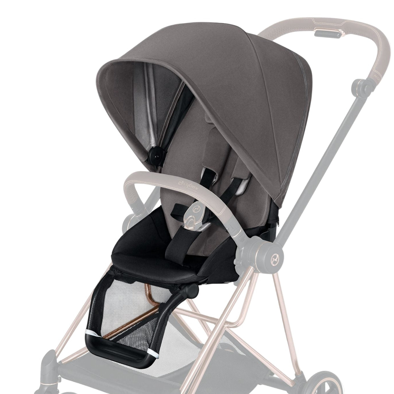 cybex MIOS PLATINUM グレー Cybex Platinum Mios Stroller Chrome/Black Frame Manhattan