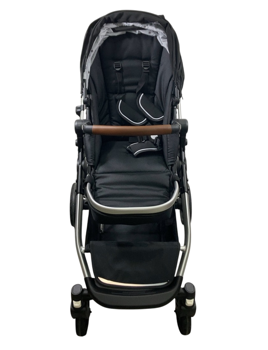 Shop Mockingbird Single to Double 2.0 Stroller, 2024, Black, Silver With Penny Leather, Watercolor Drops at GoodBuy Gear
