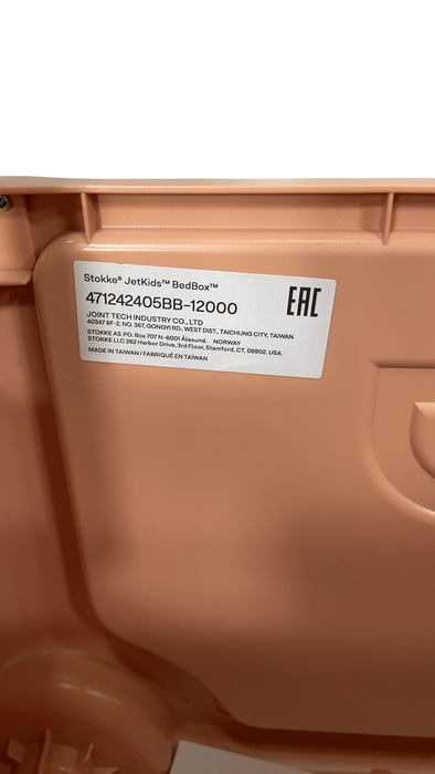 Shop Stokke JetKids BedBox + Crew Backpack Travel Bundle, Coral Pink at GoodBuy Gear