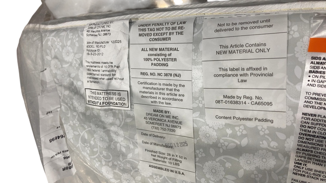 Shop Dream On Me 88 Coil Inner Spring Mattress, Daisy Dreams at GoodBuy Gear