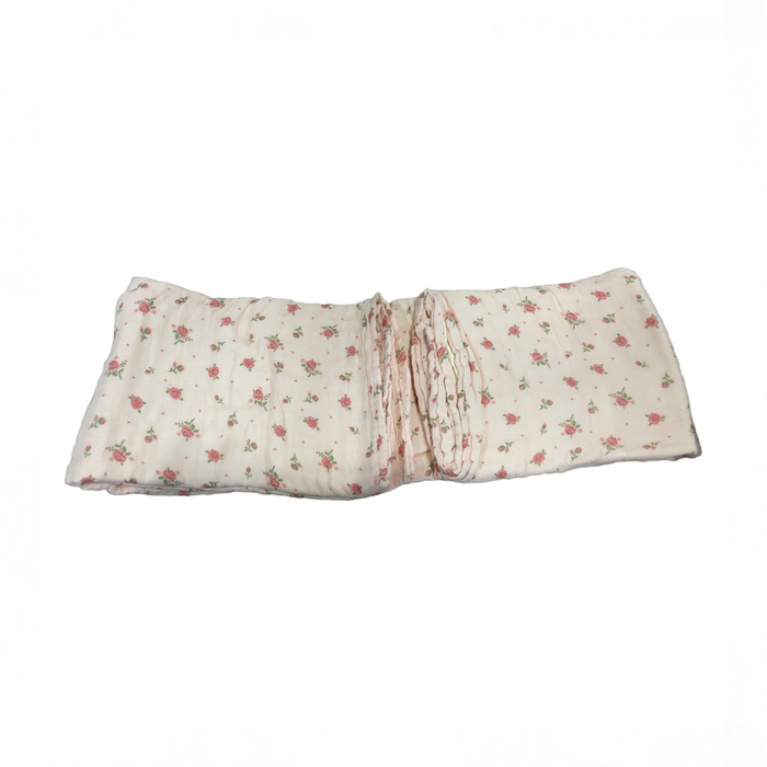 Shop Tiny Kind Organic Cotton Muslin Blanket, Little Roses at GoodBuy Gear
