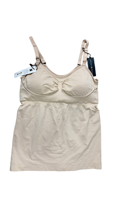 Shop Kindred Bravely Sublime Maternity And Nursing Tank With Built In Bra, Large, Beige, Regular, Hands Free Pumping at GoodBuy Gear