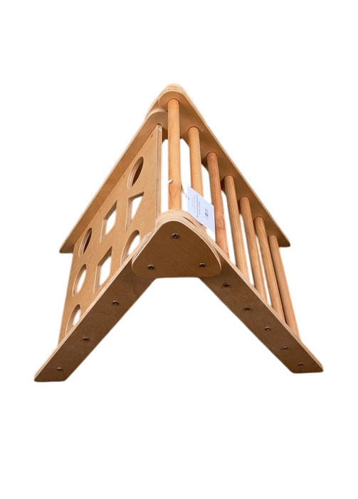 Shop Pikler Triangle Climber With Ramp, Natural Wood at GoodBuy Gear