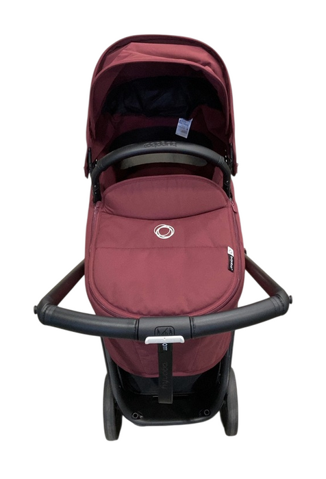 Shop Bugaboo Dragonfly Bassinet and Seat Stroller, 2024, Black, Dark Cherry, Dark Cherry at GoodBuy Gear