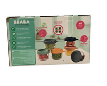 Shop Beaba 6 Pack Glass Baby Food Jars with Silicone Lids, 5 oz, Sunrise at GoodBuy Gear
