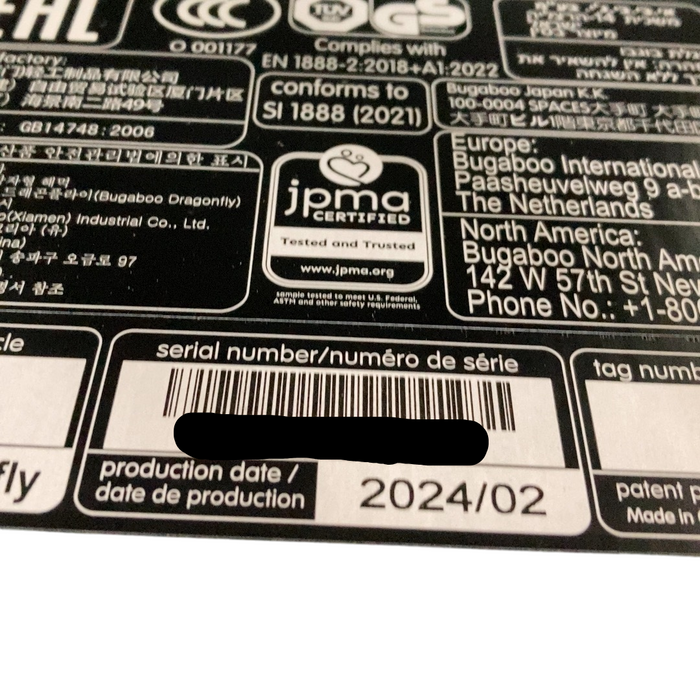 Shop Bugaboo Dragonfly Bassinet and Seat Stroller, Midnight Black, Graphite, Skyline Blue, 2024 HIDDEN SEAT REQ 5.19 at GoodBuy Gear