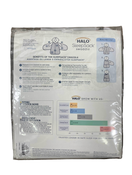 secondhand Halo SleepSack Swaddle, S, Charcoal Stars Micro-Fleece