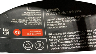 Shop Woom Ready Kids Helmet, Mint, Without Light, XSmall at GoodBuy Gear