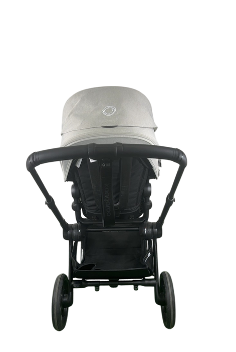 Shop Bugaboo Kangaroo Single To Double Stroller, 2024, Black, Midnight Black, Misty White at GoodBuy Gear