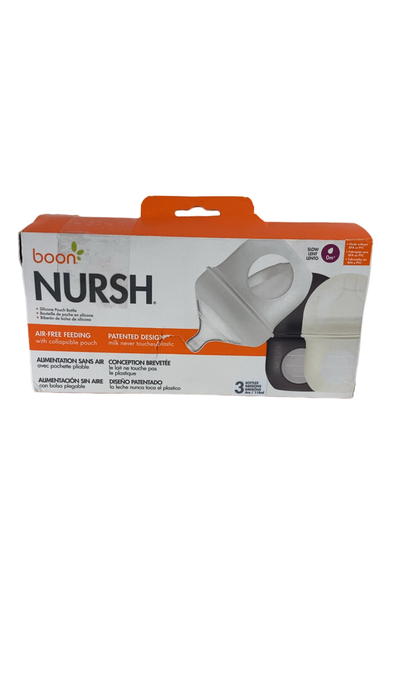 Shop Boon Nursh Bottles 3 Pack, Slow, Grey, 4oz at GoodBuy Gear