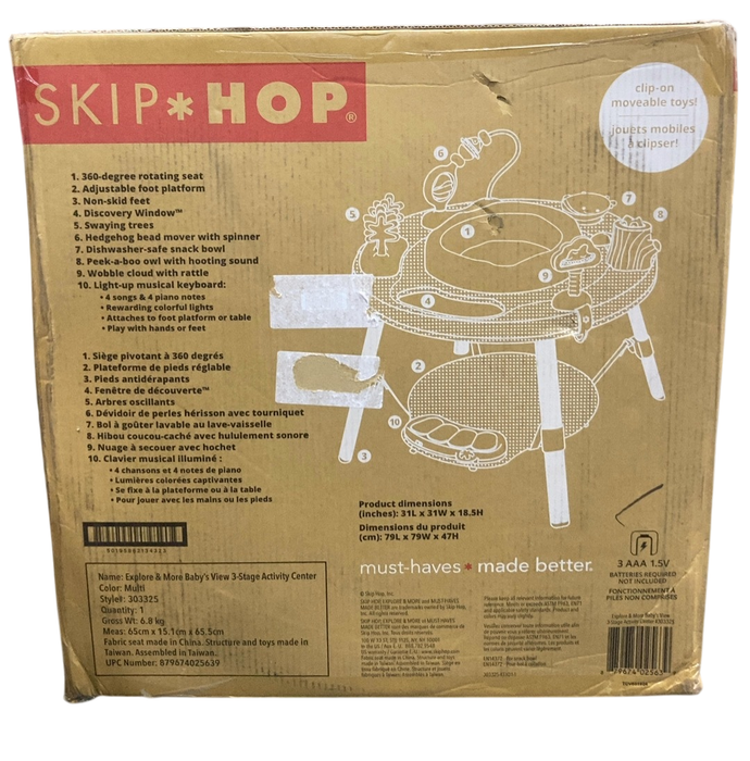 Shop Skip Hop Explore & More Baby's View 3-Stage Activity Center, Multi at GoodBuy Gear