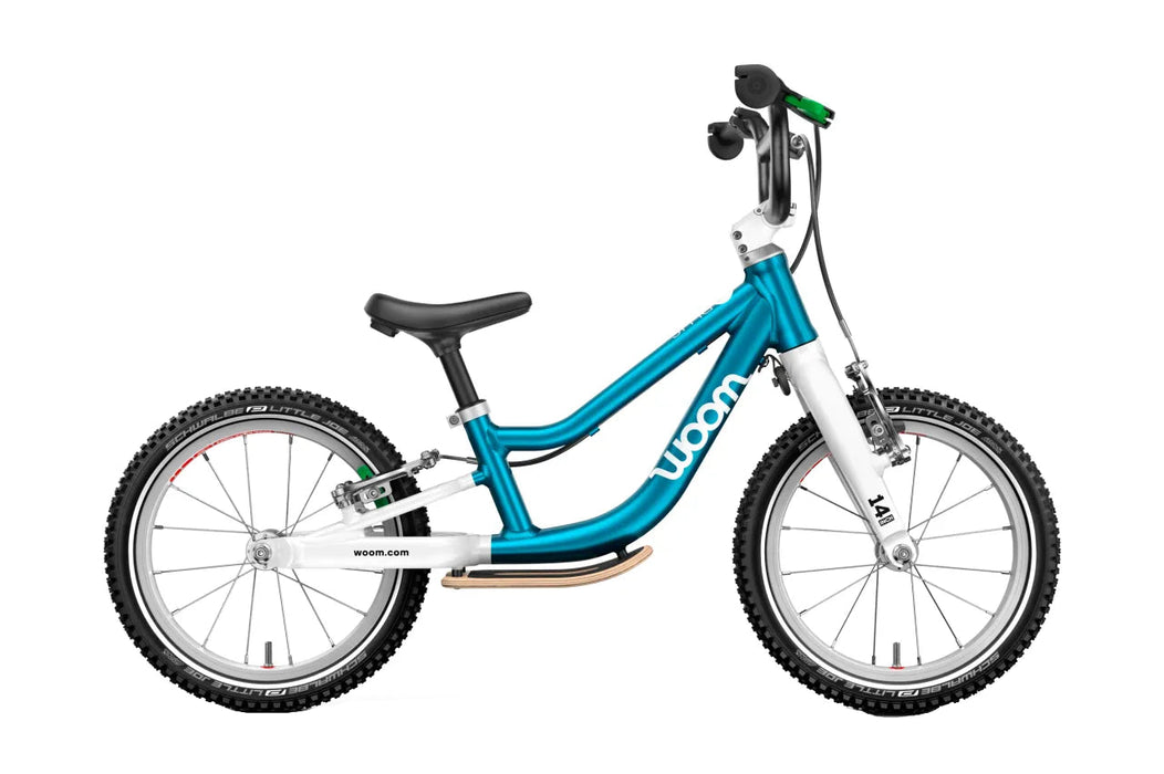 Shop Woom GO 1 Plus Balance Bike, Metallic Blue at GoodBuy Gear