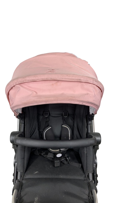 Shop Mockingbird Single 2.0 Stroller, 2024, Bloom, Silver With Black Leather, Watercolor Drops at GoodBuy Gear