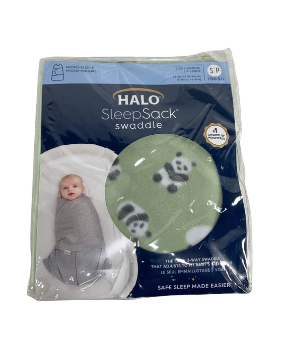 Shop Halo Micro-Fleece Swaddle, Cozy Pandas, Small at GoodBuy Gear