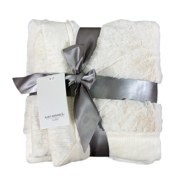 Shop Saranoni Extra Large Lush Blanket, Natural at GoodBuy Gear
